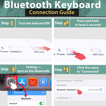 Mini Teclado Bluetooth para Tablet y Móvil