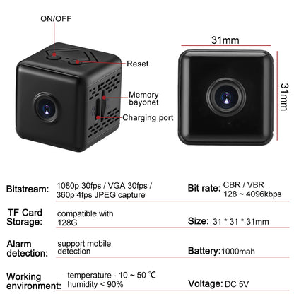 Cámara HD X6 de Seguridad WiFi