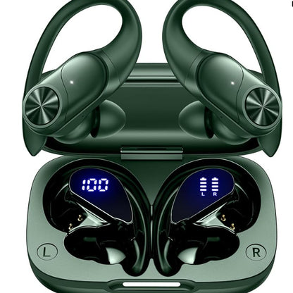 Auriculares deportivos color rosa con estuche