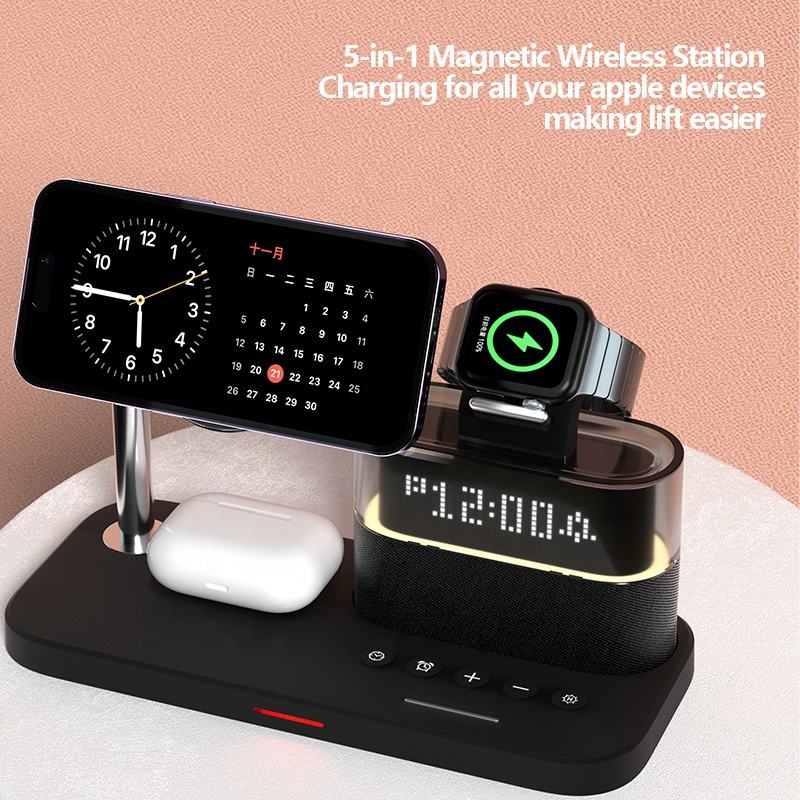 Cargador Inalámbrico Magnético 3 en 1
