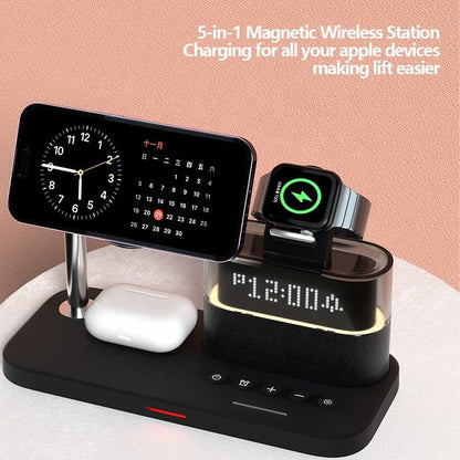 Cargador Inalámbrico Magnético 3 en 1