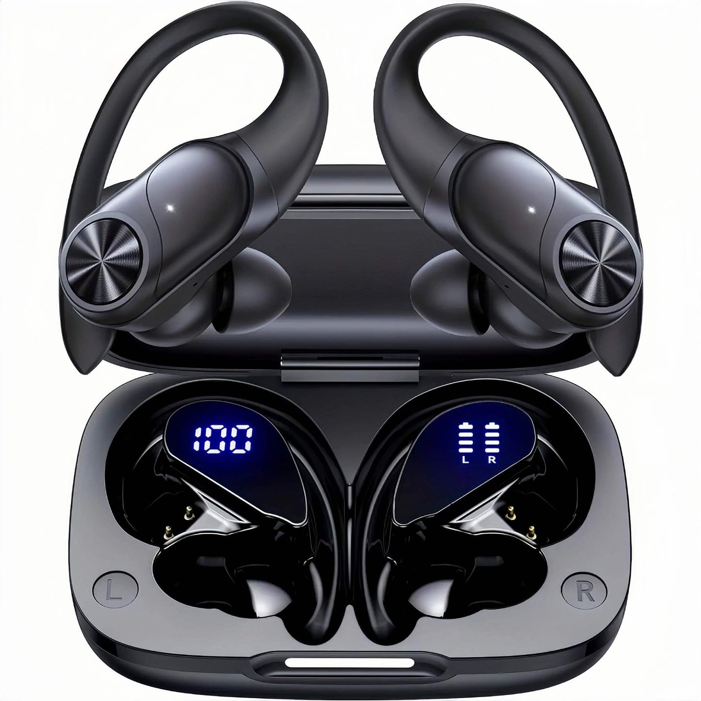 Auriculares inalámbricos con cancelación de ruido, vista frontal