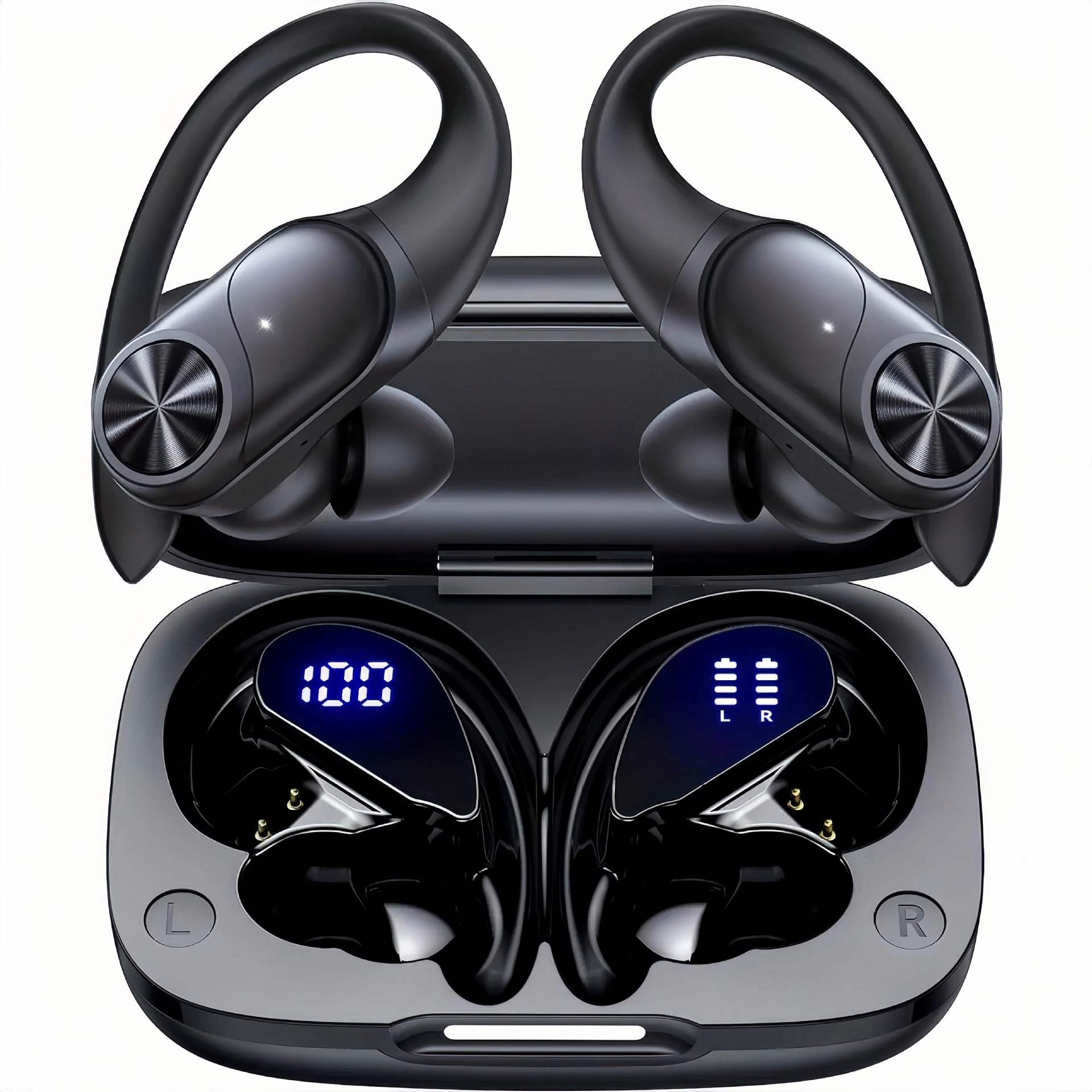Auriculares inalámbricos con cancelación de ruido, vista frontal