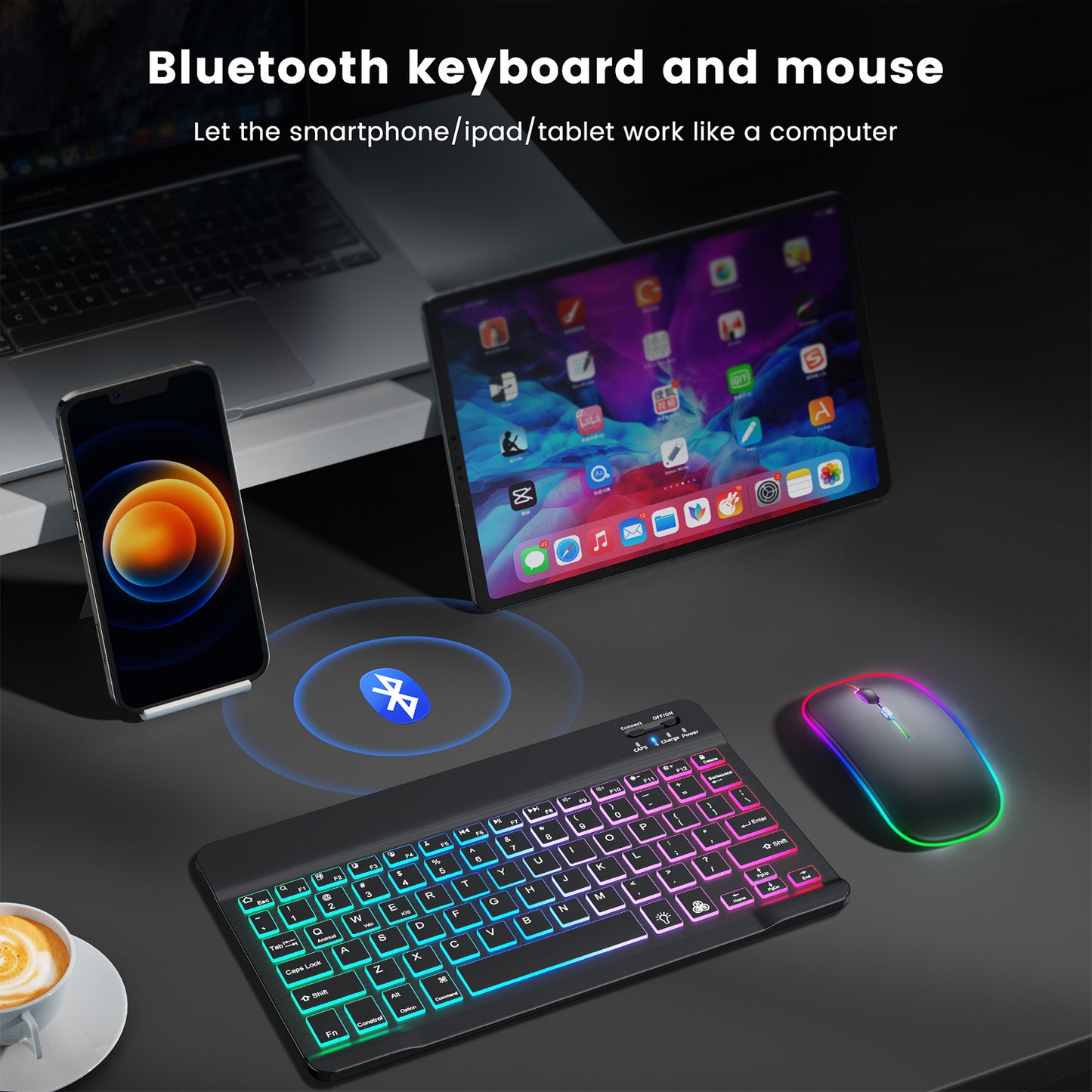 Kit de Teclado y Ratón Inalámbrico 2.4G