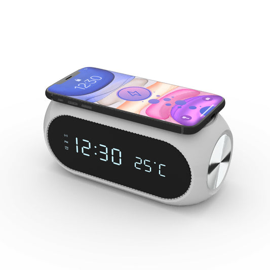 Reloj Despertador con Cargador Inalámbrico 15W