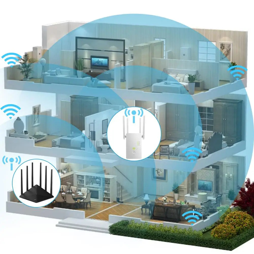 Repetidor WiFi Doble Banda 1200Mbps